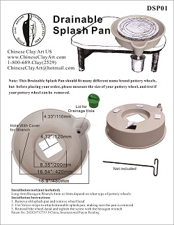 Drainable Splash Pan